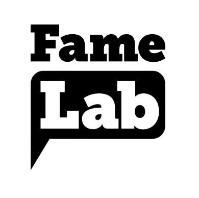 Black Logo FameLab - Talking Science