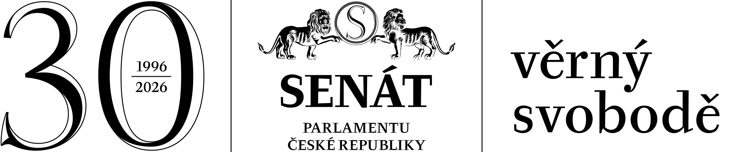 Black Logo Senát Parlamentu ČR