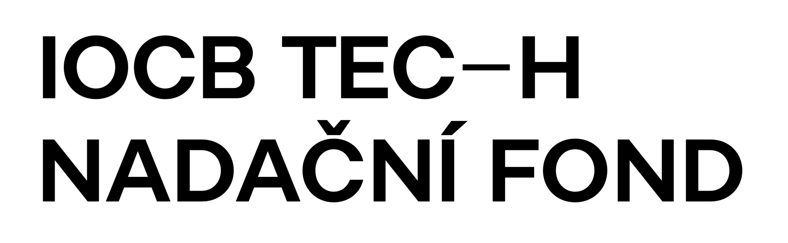 Black Logo Nadační fond IOCB Tech