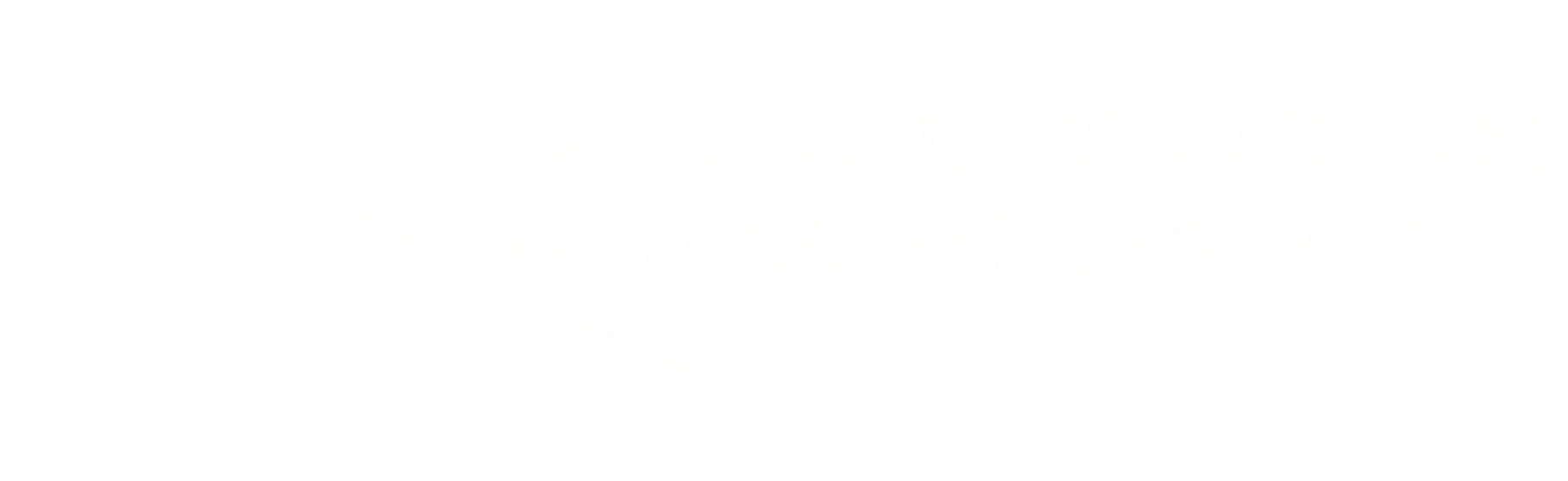 Monochrom Logo Fakulta aplikovaných věd ZČU
